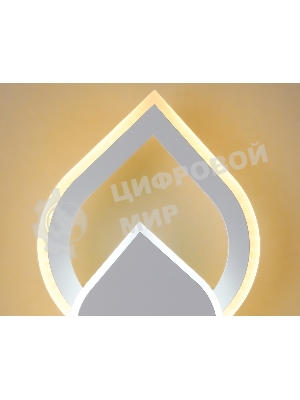 Настенный светодиодный светильник FA566 WH/S белый/песок LED 3000K/6400K 24W 200*200*60