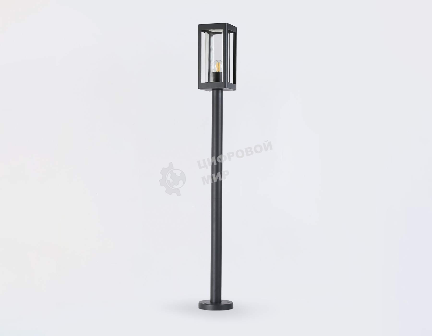 Светильник Ambrella light ST2422 GR/CL серый/прозрачный IP54 E27 max 40W 110*110*1000