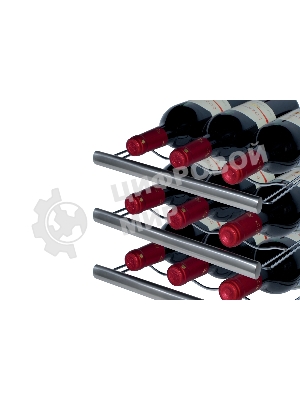 Винный шкаф CASO WineDuett Touch 12 серебристый, 33 л, 2 отсека, 12 бут., класс B