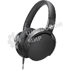 Наушники Sennheiser HD 400S накладные складные закрытые 18-20000Гц съемный кабель 1,4м, угловой jack 3.5мм, 120дБ, микрофон, черные, 508598