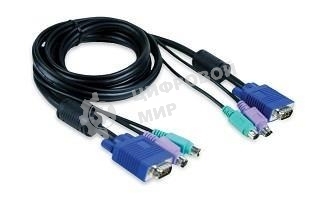Набор кабелей D-LINK DKVM-CB3 для DKVM - 2хPS/2,1xVGA, 3м
