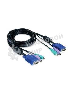 Набор кабелей D-LINK DKVM-CB3 для DKVM - 2хPS/2,1xVGA, 3м