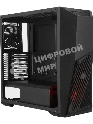 Компьютерный корпус  Cooler Master MasterBox K501L, 1xUSB3.0, 1xUSB2.0, 1x120 Fan,  1x120 Red Led Fan, w/o PSU, Black, ATX