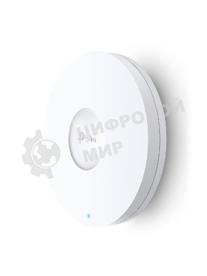 Точка доступа TP-Link 11AX dual-band ceiling access point, up to 1200 Mbit/s at 5 GHz and up to 574 Mbit/s at 2.4 GHz, 1 10/100/1000Mbps LAN port, support PoE 802.3at standard, support BSS coloring, Seamless Roaming, Mesh, Band Steering, Airtime Fairness, MU-MIMO, ma