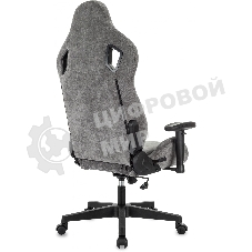 Кресло игровое Zombie Ghost Fabric серый Light-19 крестов. пластик