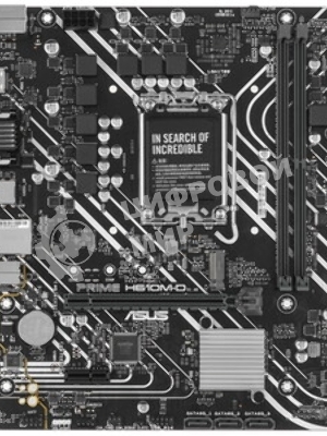 Материнская плата ASUS PRIME H610M-D, LGA 1700, Intel H610, 2xDDR5, 4xSATA, 1xM.2, 1xPCIe 4.0 x16, 1x1Gb LAN, 2xUSB-A 3.2 Gen 1, 4xUSB-A 2.0, 1xHDMI, 1xVGA, 3x3.5 мм, 1xRS-232, 7.1, mATX