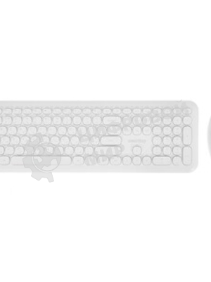 Комплект клавиатура+мышь Smartbuy 666395AG беспроводной, USB, 1000 DPI, белый