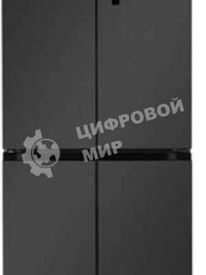Холодильник LEX LCD450MgID серый трехкамерный 288/129л морозилка снизу, No Frost, Side-by-Side