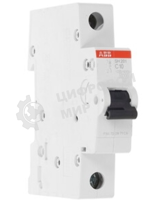 Выключатель автоматический модульный 1п C 10А 6кА SH201 ABB 2CDS211001R0104