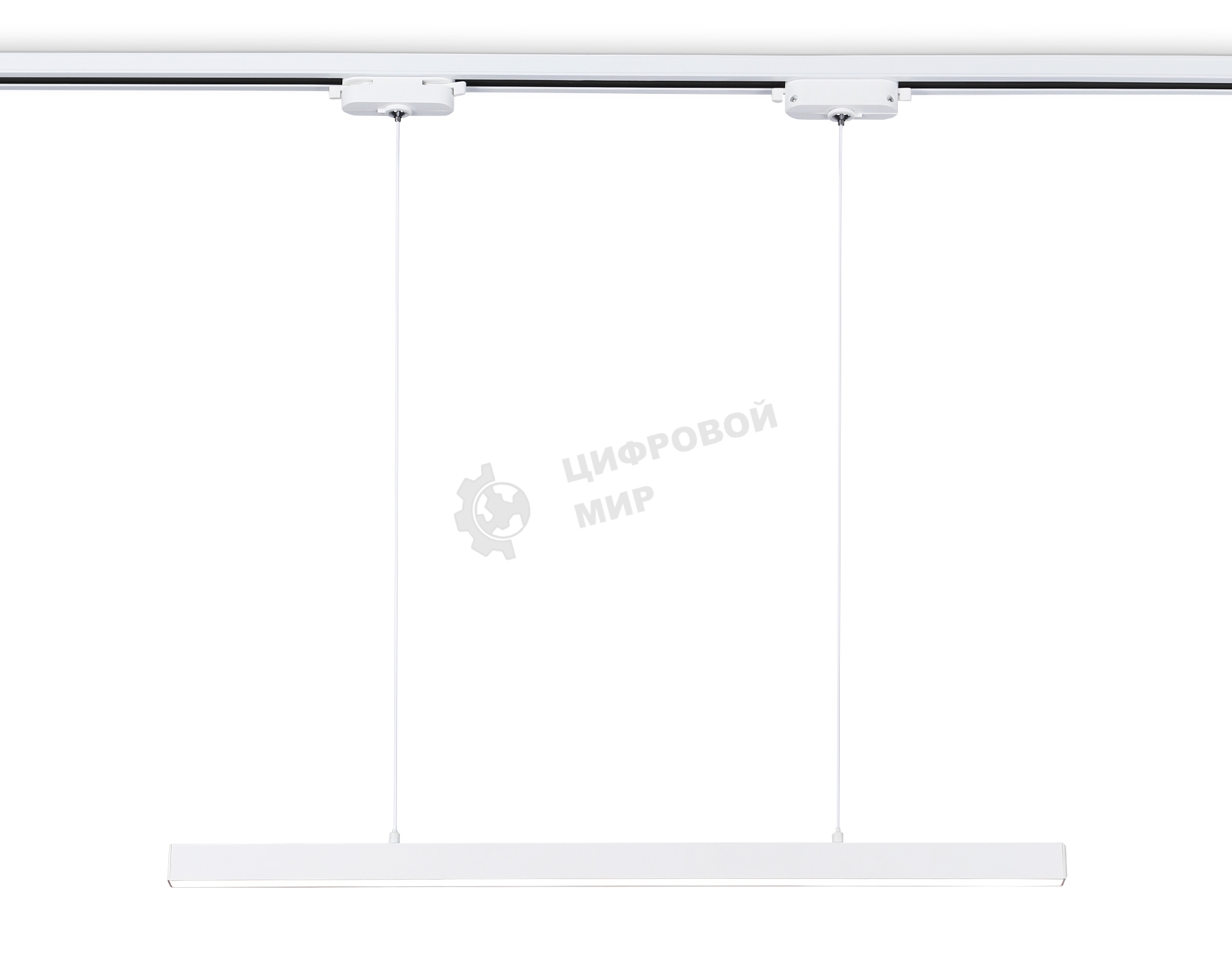 Трековый однофазный подвесной светодиодный светильник Ambrella light GL6783 WH белый LED 24W 4200K 600*22*1025