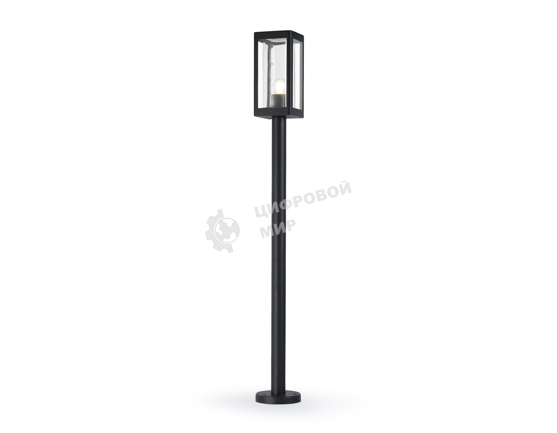 Светильник Ambrella light ST2425 BK/CL черный/прозрачный IP54 E27 max 40W 110*110*1000