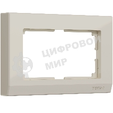 Рамка для двойной розетки (слоновая кость) W0081803