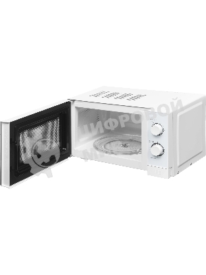 Микроволновая печь WILLZ MOS-2009MW белый, 20 л, 700 Вт, переключатели - поворотный механизм