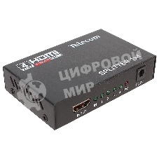 Разветвитель HDMI 1=>4 Telecom TTS5020, каскадируемый, 1.4v+3D