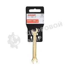 Ключ гаечный рожковый Rexant 8х9 мм, желтый цинк