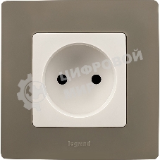 Розетка 2К винты, белый ETIKA