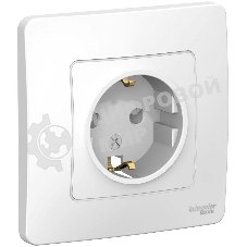 Розетка СП Blanca 16А 250В без шторок с заземл. бел. SchE BLNRS001011