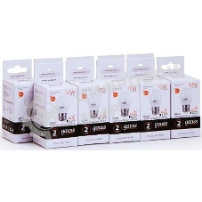 Лампа светодиодная Gauss Elementary 12Вт цок.: E27 шар 220B 3000K св. свеч. бел. теп. (упак.: 10 шт)