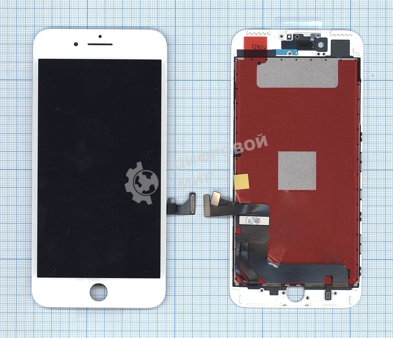 Дисплей для Apple iPhone 7 Plus в сборе с тачскрином (Foxconn) белый