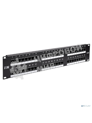 Патч-панель 2U кат.5Е UTP, 48 портов (IDC Dual) 2U патч-панель кат.5Е UTP, 48 портов (IDC Dual)