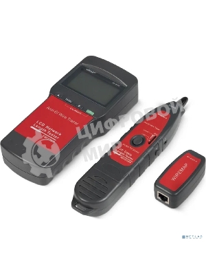 Тестер Cabeus, кабельный, с дисплеем, питание: батарейки, корпус: пластик, (CT-LCD-RJ45-Scan)
