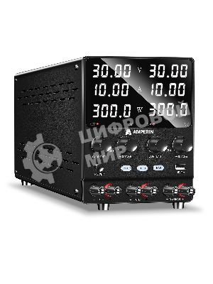 Лабораторный блок питания двухканальный Amperin AI-W3010x2C 30V, 10A, 0,6 кВт