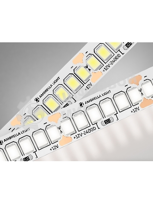 Светодиодная лента Ambrella light GS1402 2835 240Led/ 17W m/ 12V IP20 4500K/ 5000*10*1.2mm (2 конт.)