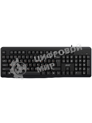 Клавиатура Acer OKW500 проводная, USB Type-A, черный