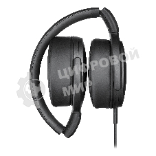 Наушники Sennheiser HD 400S накладные складные закрытые 18-20000Гц съемный кабель 1,4м, угловой jack 3.5мм, 120дБ, микрофон, черные, 508598