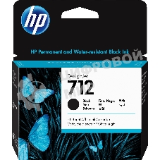 Картридж струйный HP 712 3ED71A черный (80мл) для HP DJ Т230/630