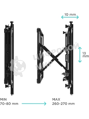 Настенное крепление ONKRON PRO7 Mдля видеостен 40”-70