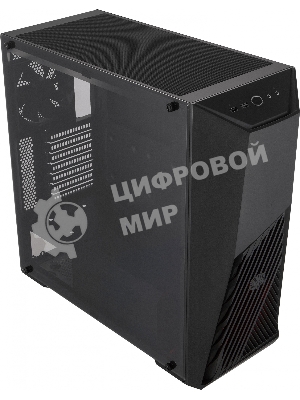 Компьютерный корпус  Cooler Master MasterBox K501L, 1xUSB3.0, 1xUSB2.0, 1x120 Fan,  1x120 Red Led Fan, w/o PSU, Black, ATX