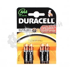 Батарейка DURACELL LR03-4BL BASIC (4 шт. в уп-ке)