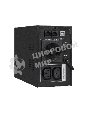 Источник бесперебойного питания ExeGate SpecialPro UNB-1000.LED.AVR.1SH.2C13.RJ.USB 1000VA/550W, LED, AVR,1*Schuko+2*C13, RJ45/11,USB, металлический корпус, черный