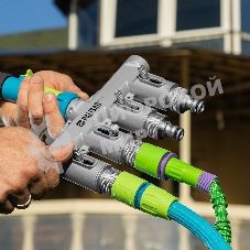 Разветвитель четырехканальный Palisad LUXE с внутренней резьбой 3/4