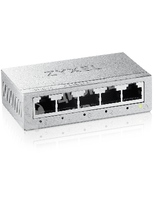 Коммутатор Zyxel GS-105B v5, 5 портов 1000 Мбит/с, настольный, металлический корпус