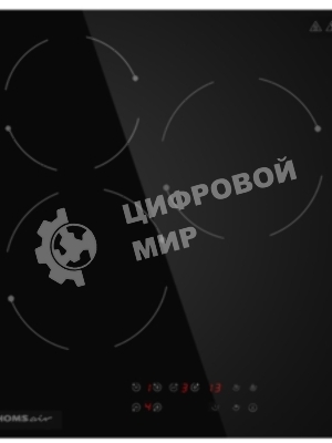 Электрическая варочная панель HOMSair HVС43BK Hi-Light, независимая, черный