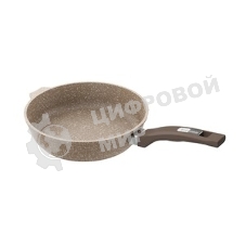 Сковорода Мечта с28806 Гранит brown 28 см, несъемная ручка стеклянная крышка