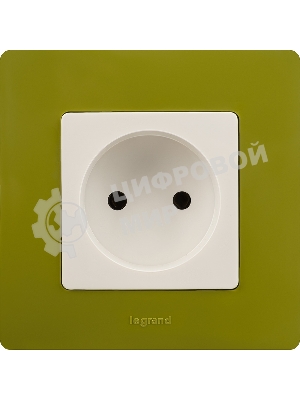 Розетка 2К винты, белый ETIKA