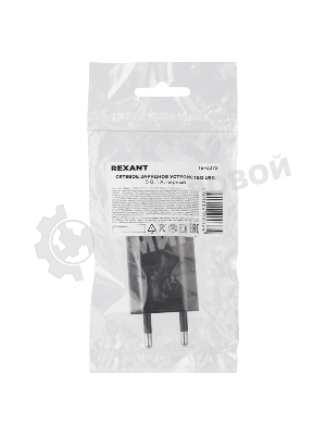Сетевое зарядное устройство Rexant USB, 5V, 1 A, черный