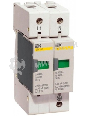 Ограничитель перенапряжения ОПС1-C 2P IEK MOP20-2-C