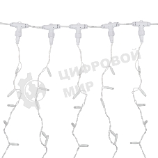Гирлянда Светодиодный Дождь 2х3 м, эффект мерцания, прозрачный провод, 230 В, диоды теплый белый