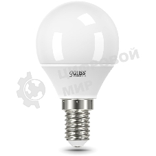 Лампа светодиодная Gauss Elementary 12Вт цок.: E14 шар 220B 4100K св. свеч. белый ней. (упак.: 10 шт)