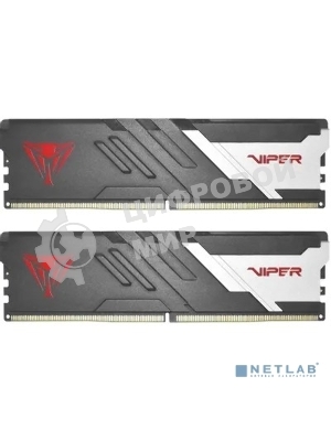 Оперативная память Patriot Viper Venom, DDR5, 64GB (2x32GB), 6400MHz, CL32, DIMM, с радиатором, черный