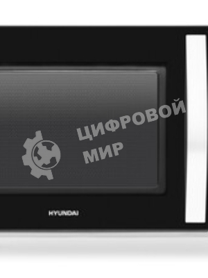 Микроволновая печь Hyundai HYM-D2078 черный/серебристый, 23 л, 800 Вт, переключатели - кнопки, поворотный механизм