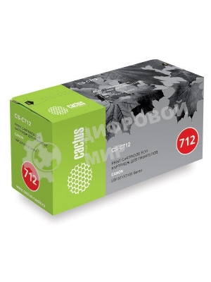 Картридж лазерный Cactus CS-C712S черный (1500 стр.) для Canon LBP-3010/LBP-3100