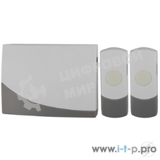 Звонок дверной беспроводной ЭРА C91-2, две кнопки (нов.упак) (10/60/480)