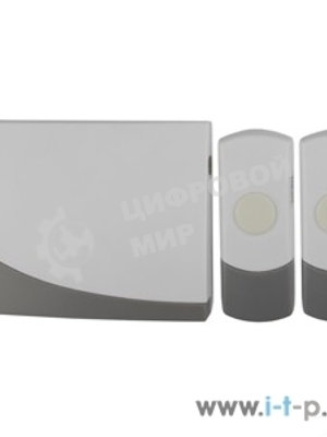 Звонок дверной беспроводной ЭРА C91-2, две кнопки (нов.упак) (10/60/480)