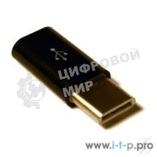 Переходник KS-is KS-294 Адаптер USB F в USB Type C M, черный