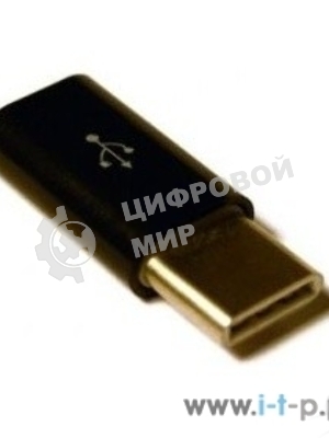 Переходник KS-is KS-294 Адаптер USB F в USB Type C M, черный